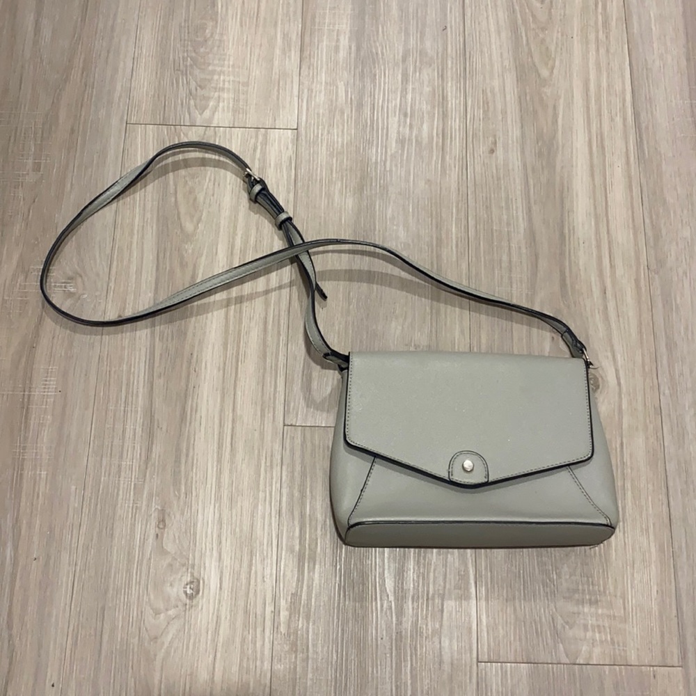 Gray handbag